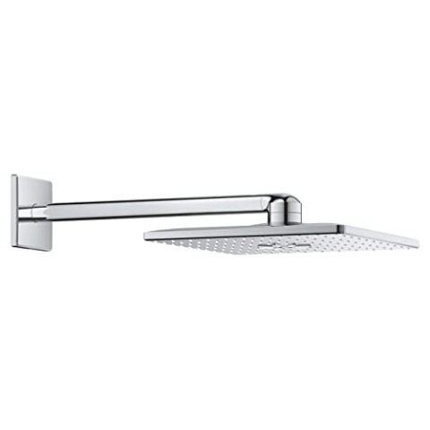 GROHE Rainshower SmartActive 310 Cube, Kopfbrause mit 2 Strahlarten (Duschkopf für die Wandmontage, Antikalk-System, langlebige Oberfläche), chrom, 26479000