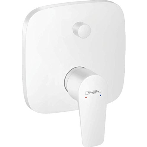 hansgrohe Wannenarmatur Talis E Unterputz, für 2 Funktionen, mit integrierter Sicherungskombination Mattweiß