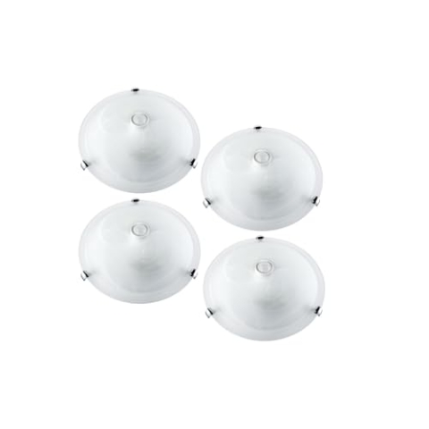 Maclean MCE22 4-er Set Deckenleuchte mit Bewegungsmelder und Dämmerungssensor, 360° Sensor, PIR-Sensor, Deckenlampe, Plafond, 30cm Durchmesser, Infrarot Led weiß 2xE27 Max. 40W