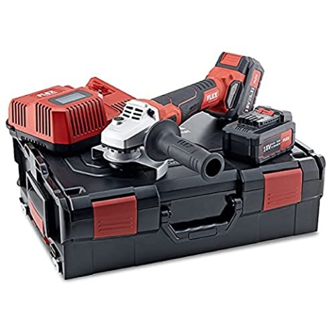 Flex Akku Winkelschleifer LB 125 18.0-EC/5.0 Set (Schleifer mit Bremse, Set inkl. Akku + Ladegerät) 499.331