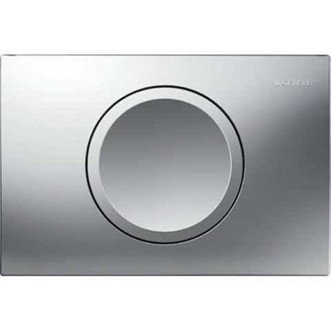 Geberit Betätigungsplatte Delta15 für Spül-Stopp-Spülung, 115.120.46.5, Farbe: Mattverchromt