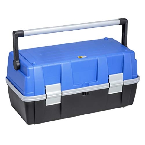 Allit 457033 McPlus ProAlu >C<22, schwarz blau, Werkzeugkoffer leer, schwarz, grau, 56,5x28,5x28cm