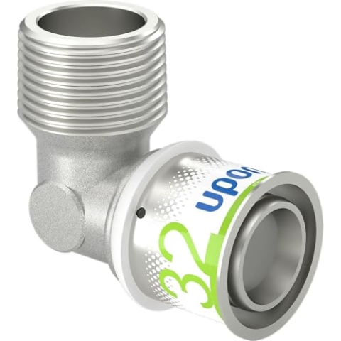 Uponor S-Press PLUS MLC Winkelnippel 32 x 1"" AG 90 Grad