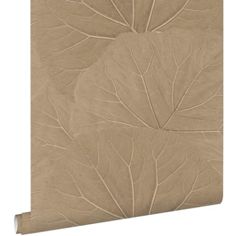 ESTAhome Tapete Blätter Sandbeige 0.53 x 10.05 m