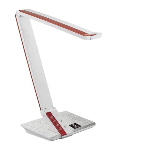Aigostar 178673 - Stufenlos dimmbare LED Tischleuchte 10W, rot, Farbtemperatur in mehreren Modi einstellbar