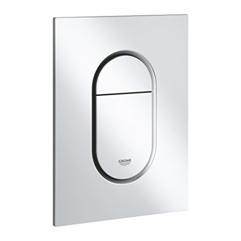 GROHE Arena Cosmopolitan S - Abdeckplatte (wassersparend, senkrechte Montage, langlebige Oberfläche), mattchrom, 37624P00