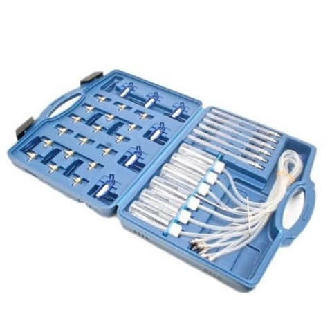 Common Rail Tester mit 24 Adaptern für Denso C1 C3 Siemens C3 Delphi Dieselmotoren