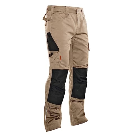 JOBMAN Handwerkerhose 2321 Khaki/Schwarz, Größe 48