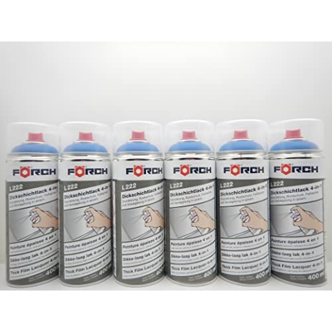 Förch 4 in 1 RAL 5010 ENZIANBLAU BLAU DICKSCHICHTLACK LACK SPRAY SPRAYDOSE 400ML (6)