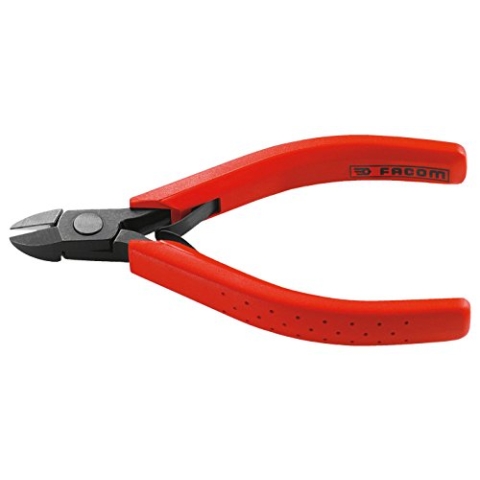 FACOM – Seitenschneider – 405.1 – Axialschneiden – Saubere Schnittkapazität 1,4 mm – Mikroschneider – Länge 110 mm – Ergonomischer Griff – Handwerkzeuge