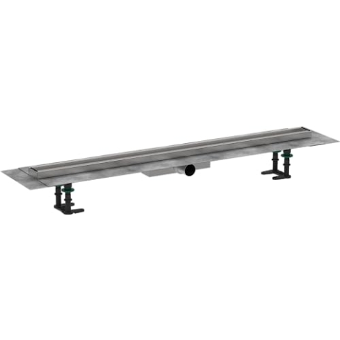 hansgrohe 56171000 RainDrain Compact Duschrinne 1000 befliesbar für Flache Installation Komplettset