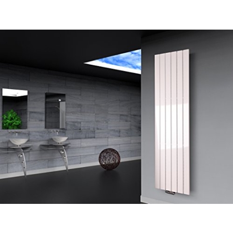 Badheizkörper Design Peking 3 180x47cm 1118 Watt weiß SZAGATO Handtuchwärmer Handtuchtrockner Handtuchhalter Paneelheizkörper vertikal Mittelanschluß Flachheizkörper design