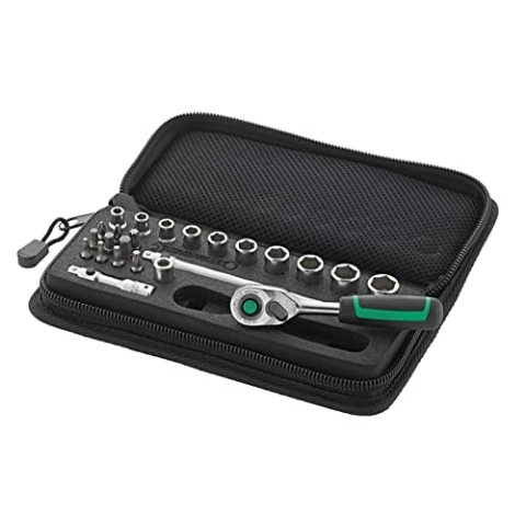 STAHLWILLE 40/20/4QR SCI l 1/4" Steckschlüsselsatz 24-tlg. l Ratsche, Verlängerungen, Steckschlüssel 5-13 mm, Bits l Softcase l Made in Germany