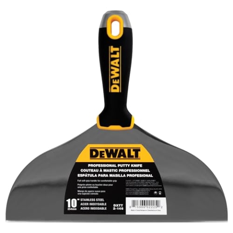 DEWALT DXTT-2-146 Spachtelmesser, Edelstahl, mit weichem Griff, 25,4 cm