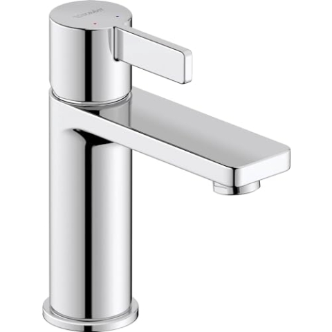 Duravit D-Neo Waschtischarmatur, Größe M (Auslauf Höhe 110 mm). Wasserhahn Bad in Chrom
