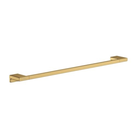 hansgrohe AddStoris - Badetuchhalter, Handtuchhalter für Wandmontage, verdeckte Befestigung, Badezimmer Zubehör, Polished Gold Optic, 41747990