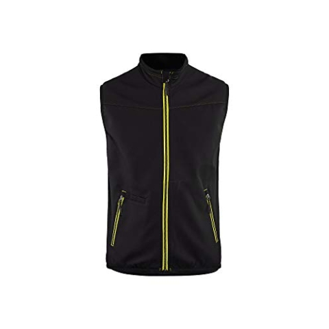 Blaklader 38502516 SOFTSHELL-WESTE, Schwarz/Gelb, grootte 4XL