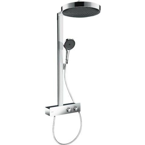 hansgrohe 26853000 Rainfinity Showerpipe 360 1jet mit ShowerTablet 350 Chrom Duschsystem