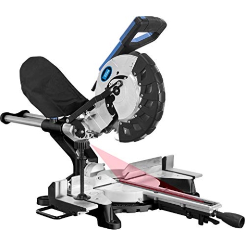 GÜDE Radial Kappsäge GRK 2534.1 BSL (Gehrungssäge mit 255 mm Sägeblatt, 2000 Watt Leistung) Grau 55258