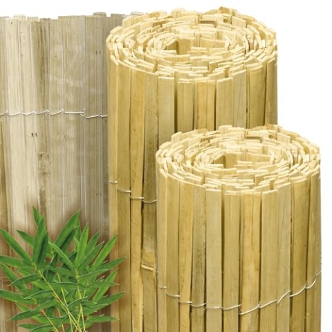 Sol Royal Hell Glänzender Split Bambus Sichtschutz 150x600 cm – Sichtschutz Bambus Zaun Bambusmatte Gartensichtschutz Balkon Sichtschutzzaun – Natursichtschutz Witterungsbeständig B33