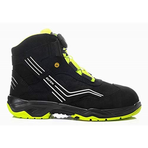 Elten Sicherheitsschnürstiefel "Ambition Boa Mid" ESD S2, Größe 44, 76752-44
