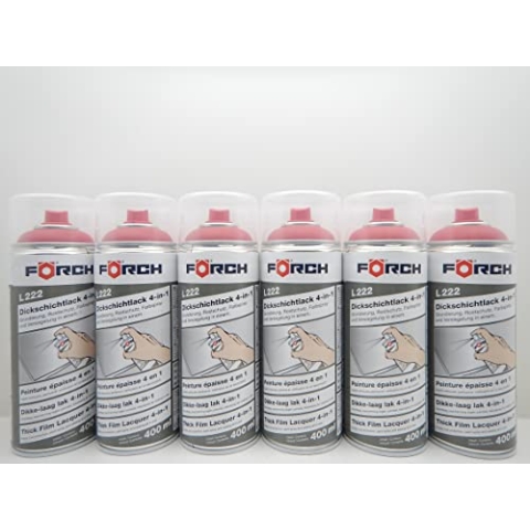 Förch 4 in 1 RAL 3002 KARMINROT ROT DICKSCHICHTLACK LACK SPRAY SPRAYDOSE 400ML (6)