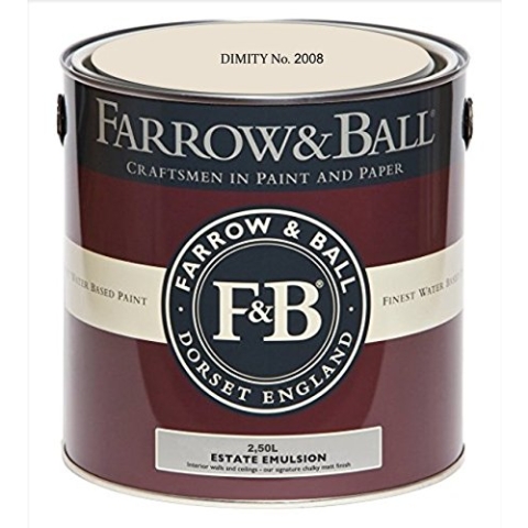 Farrow & Ball Estate Emulsion Farbe 2.5 Liter Dimity 2008 Matt