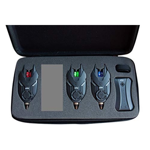 Deutsche Angelgeräte Manufaktur TF Bite Alarm Set 3 + 1 Funkbissanzeiger Bissanzeiger von Dam