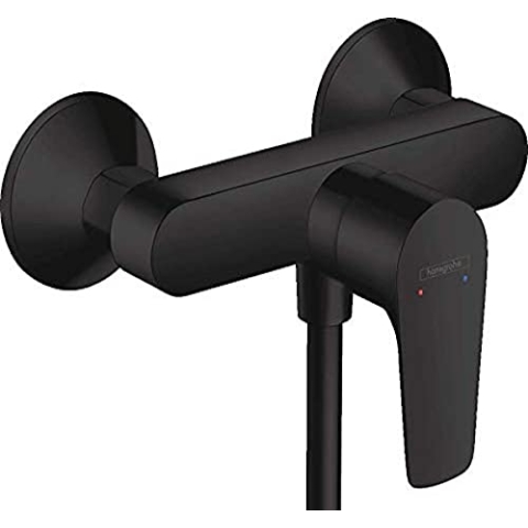 hansgrohe Duscharmatur Talis E (Aufputz Duschmischer, für 1 Funktion) Mattschwarz