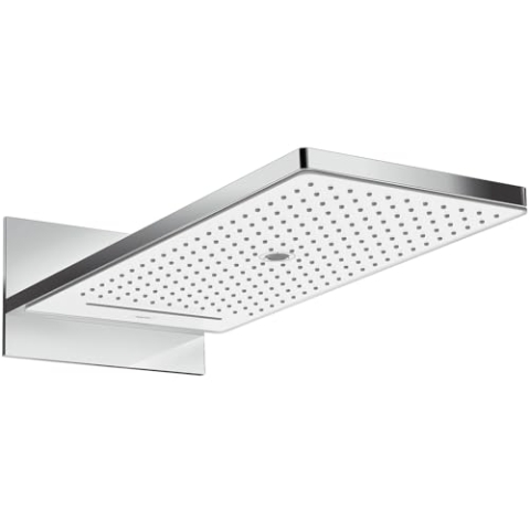 hansgrohe Rainmaker Select 580 Duschkopf, Kopfbrause mit 3 Strahlarten, Weiß/Chrom