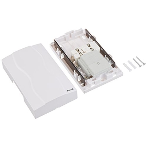 Grothe 1502612 Elektromechanisch zweiklang, Gong 169 TRW, weiß