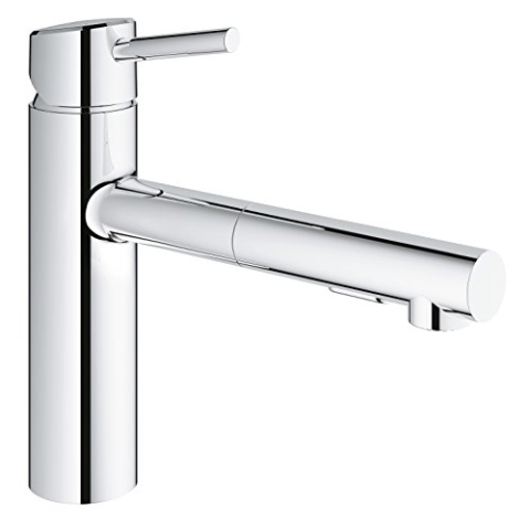 GROHE Concetto - Spültischbatterie (mittelhoher Auslauf, Schwenkbereich 100°, herausziehbare Brause), chrom, 30273001