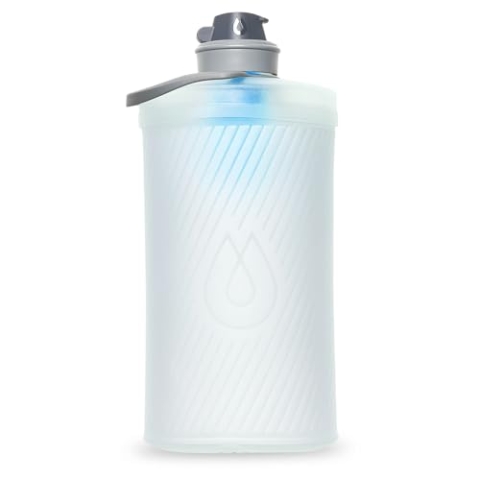 Hydrapak FLUX + 1.5L FILTER KIT - Zusammenklappbare Trinkflasche für Rucksacktouristen - BPA-frei, ultraleicht, auslaufsicherer Drehverschluss - klar
