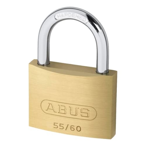ABUS - 55/60 60mm Messing Vorhängeschloss Carded - ABU5560C