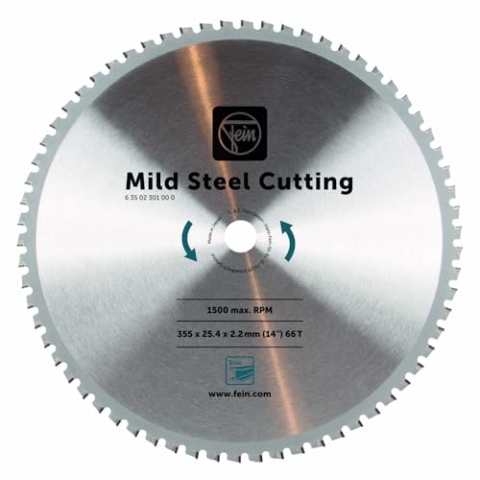 FEIN Sägeblatt für Baustahl für Metallkappsäge MKAS 355 Ø 355 mm., 66 Zähne, Dicke 2,2 mm