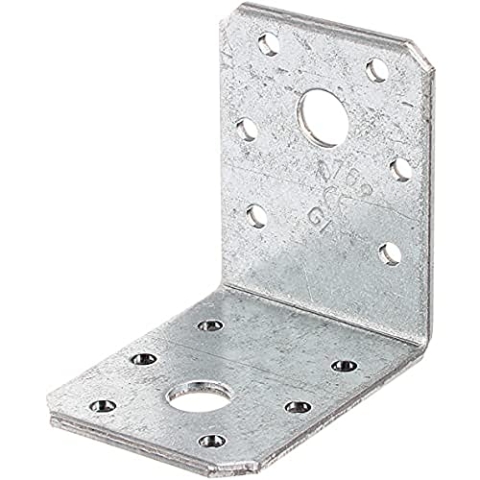 Alberts 846794 Winkelverbinder | sendzimirverzinkt | 60 x 60 x 45 mm | 50er Set