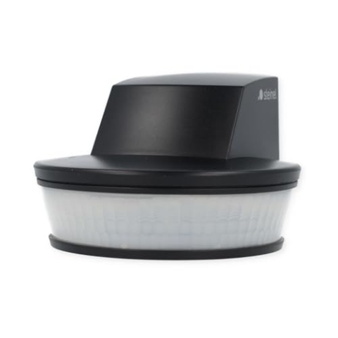 Steinel Bewegungsmelder sensIQ S schwarz, 2000 W, 300°|20 m Sensor, in 3 Richtungen einstellbar, Unterkriechschutz, 034979