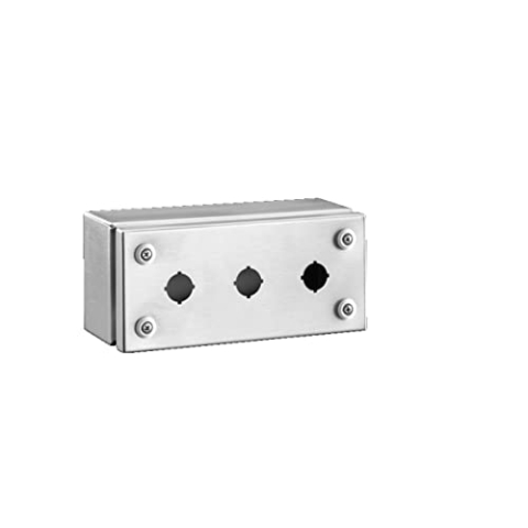 Rittal Edelstahl Gehäuse IP66, HxBxT 100 mm x 220 mm x 90mm