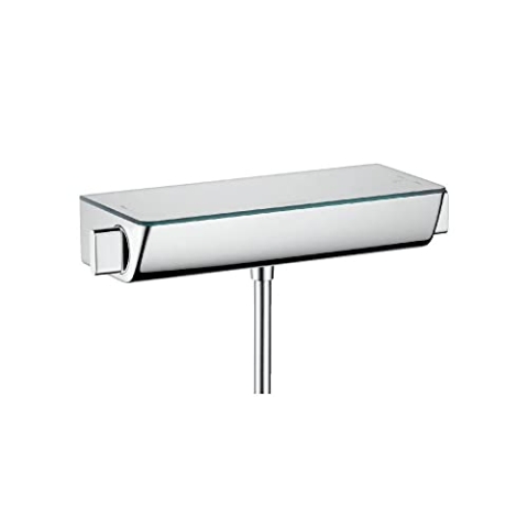 hansgrohe Ecostat Select - Duschthermostat Aufputz mit EcoStop , Duscharmatur mit Sicherheitssperre (SafetyStop) bei 40° C, Thermostat für die Dusche, Mischbatterie für 1 Verbraucher, Chrom, 13161000