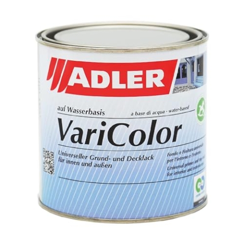 ADLER Varicolor 2in1 Acryl Buntlack für Innen und Außen - 750 ml RAL1019 Graubeige Beige - Wetterfester Lack und Grundierung - matt