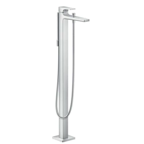 hansgrohe Wannenarmatur bodenstehend Metropol, mit Antikalk-Funktion, für 2 Funktionen, Chrom