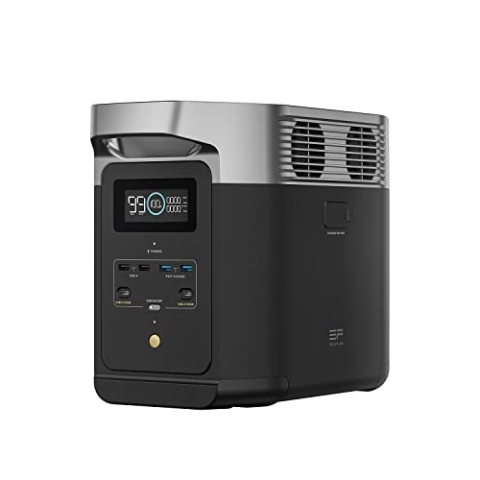 EF ECOFLOW DELTA 2 Tragbare Powerstation 1024Wh, Solargenerator erweiterbarer Kapazität bis zu 3kWh, für Camping, Wohnmobile, Kleine Verpackungsmängel, Produkt unbenutzt(Generalüberholt)
