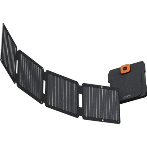 Xtorm SolarBooster, 28W Solarmodul, Faltbar, Tragbar Solar Ladegerät, faltbares Solarpanel, Monokristallin EFTE, Outdoor, Sonnenenergie