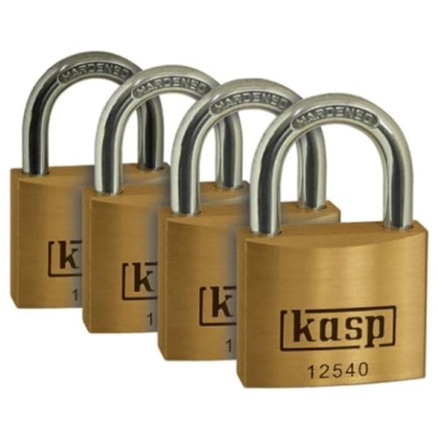 Kasp K12540D4 Messingschloss Premium - Viererpack