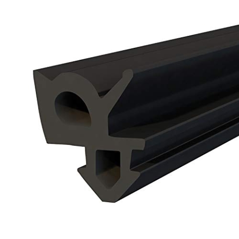 DQ-PP Fensterdichtung | Schwarz | 100 Meter | S-1387 Rehau | PVC Fenster | Gummidichtug Dichtung Dichtband | Kunststofffensterdichtungen | ALU Profildichtung Türdichtung