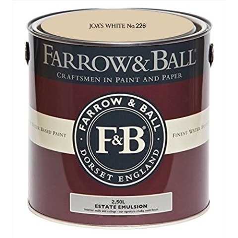 Farrow & Ball Estate Emulsion Farbe 2.5 Liter Joa's White 226 Matt