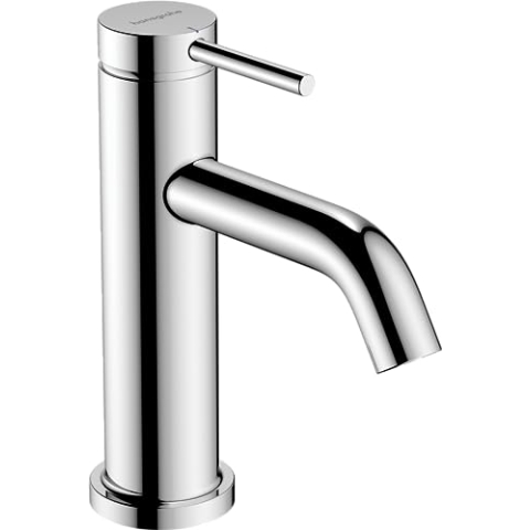 hansgrohe Tecturis S - Waschtischarmatur für Kaltwasser, Wasserhahn Bad mit Auslauf Höhe 80mm, Mischbatterie Waschbecken wassersparend (EcoSmart+), Chrom