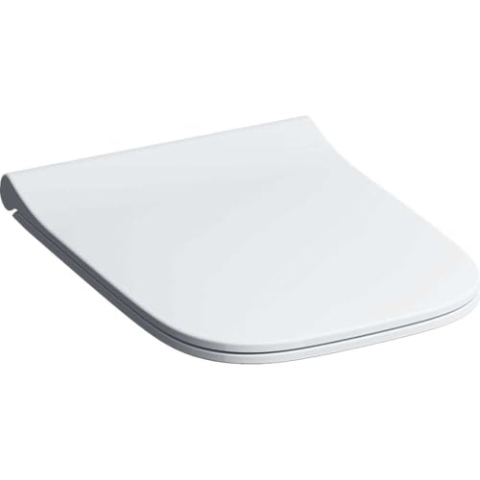 Geberit Smyle WC-Sitz Slim mit Deckel, Sandwich, antibakteriell, weiß, mit Absenkautomatik - 500.240.01.1