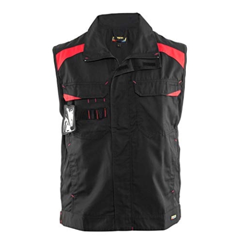 Blaklader 31641800 INDUSTRIE-WESTE, schwarz/rot, grootte XL