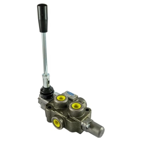 Hydraulikverteiler Ama Basic für 3/8"-Traktoren und mit 1 Hebel: Doppeltwirkender Hydraulikverteiler mit Federrückstellung, Durchflussmenge 40 l/min, Maximaldruck 180 bar
